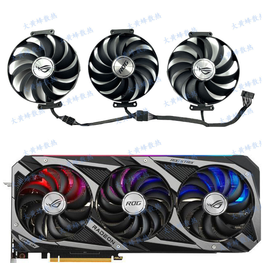 พัดลมการ์ดกราฟิก ASUS/ASUS ROG STRIX RX6700XT 6750XT 6800XT Raptor ...