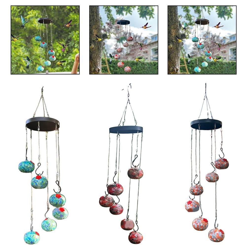 ⭐Whoops⭐Hummingbird Feeder แบบแขวนใหม่ Charming Wind Chimes Hummingbird ...
