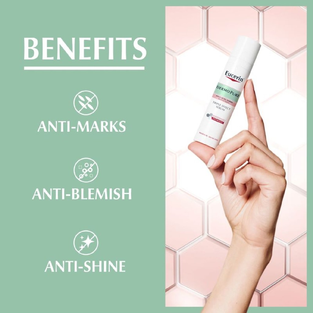 Eucerin DERMOPURIFYER OIL CONTROL Triple Action Serum 40ml (ࡨû)  ٵ