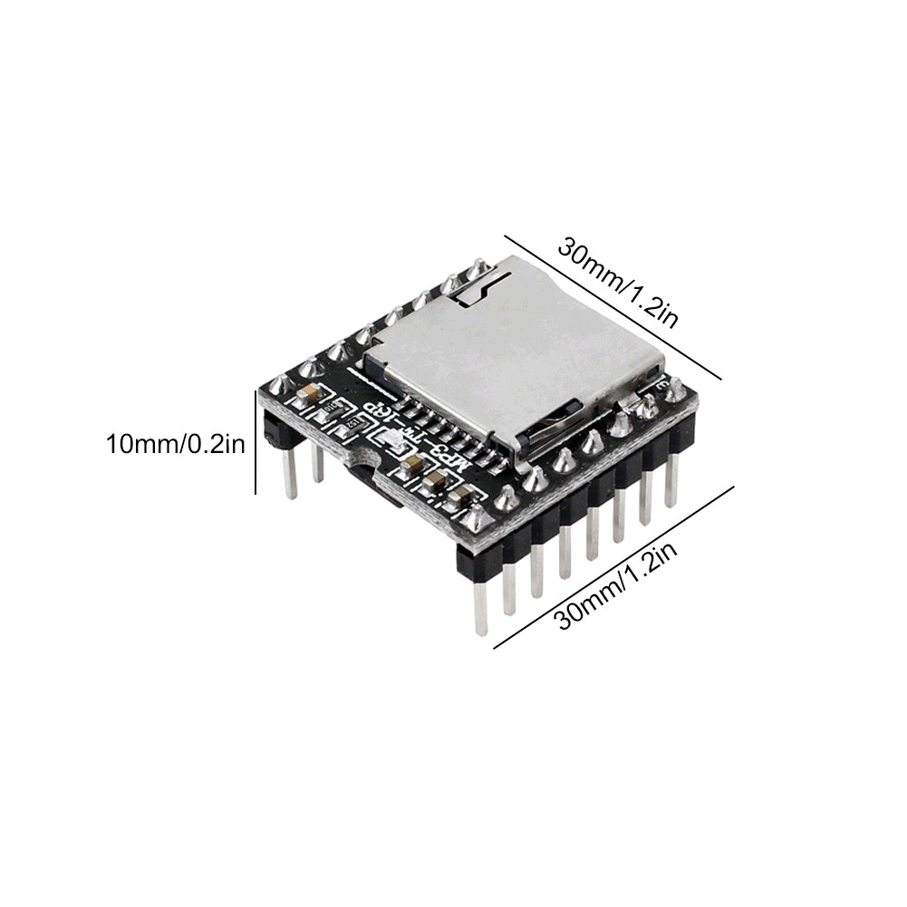 1-5PCS DFPlayer Mini MP3 Player โมดูล V3.0 16P TF Card U Disk DF Player ...