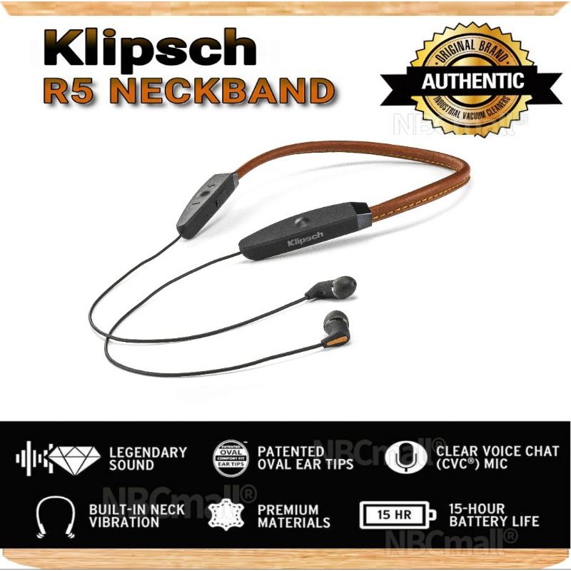 หูฟังบลูทูธไร้สาย KLIPSCH R5 NECKBAND HEADPHONES | Shopee Thailand