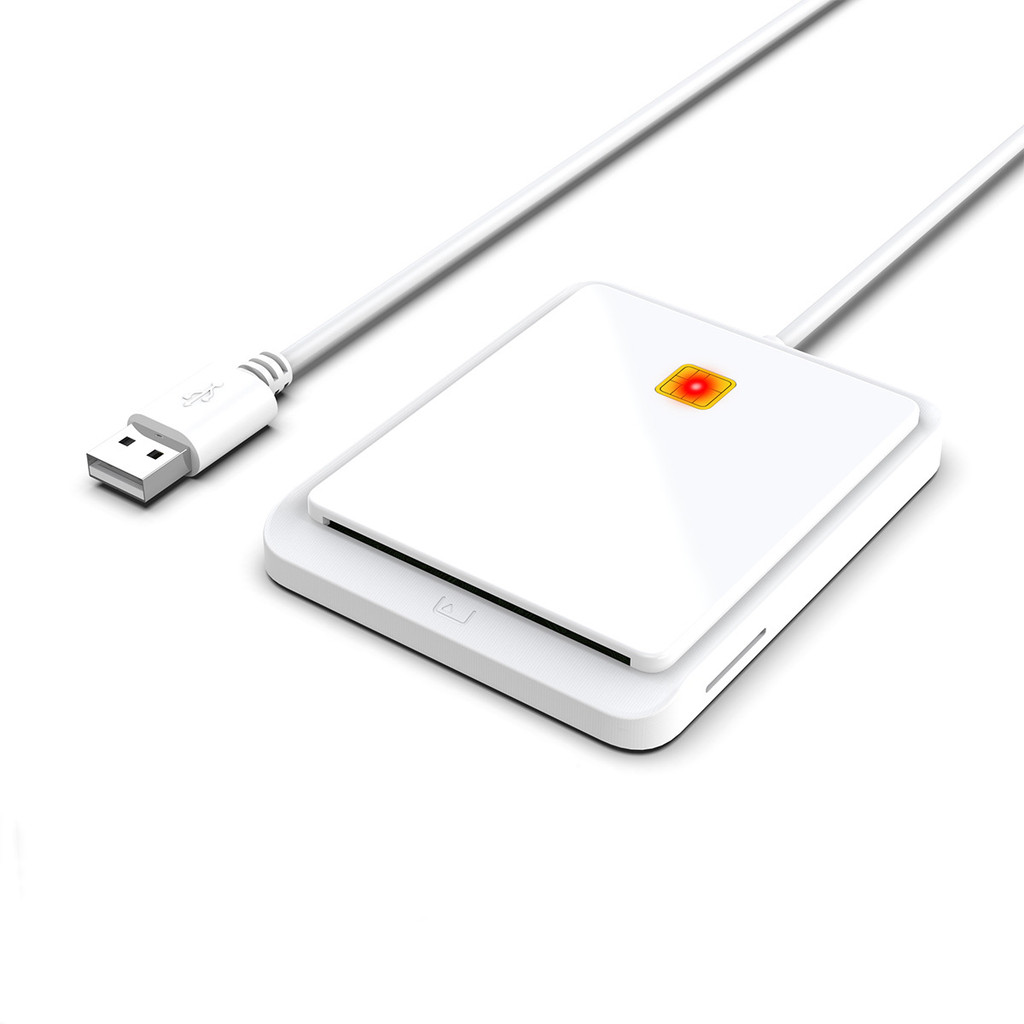 Usb 2.0 ID card Bank Social Security card IC/ID/SIM/เครื่องอ่านการ์ด ...