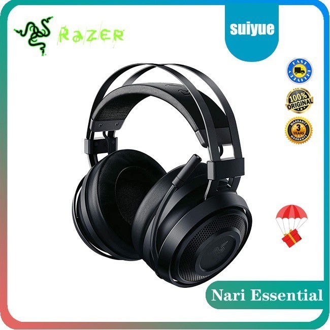 Razer Nari Essential ชุดหูฟังเล่นเกมไร้สาย , Thx พร้อมเจลพิเศษ, ฟังก ...