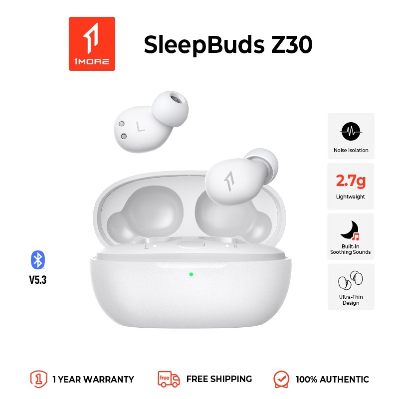 1MORE Z30 Sleep Earbuds \u0e2b\u0e39\u0e1f\u0e31\u0e07\u0e44\u0e23\u0e49\u0e2a\u0e32\u0e22\u0e2a\u0e33\u0e2b\u0e23\u0e31\u0e1a\u0e04\u0e19\u0e19\u0e2d\u0e19\u0e15\u0e30\u0e41\u0e04\u0e07 \u0e2a\u0e27\u0e21\u0e43\u0e2a\u0e48\u0e2a\u0e1a\u0e32\u0e22 \u0e1a\u0e25\u0e39\u0e17\u0e39\u0e18 5 ...