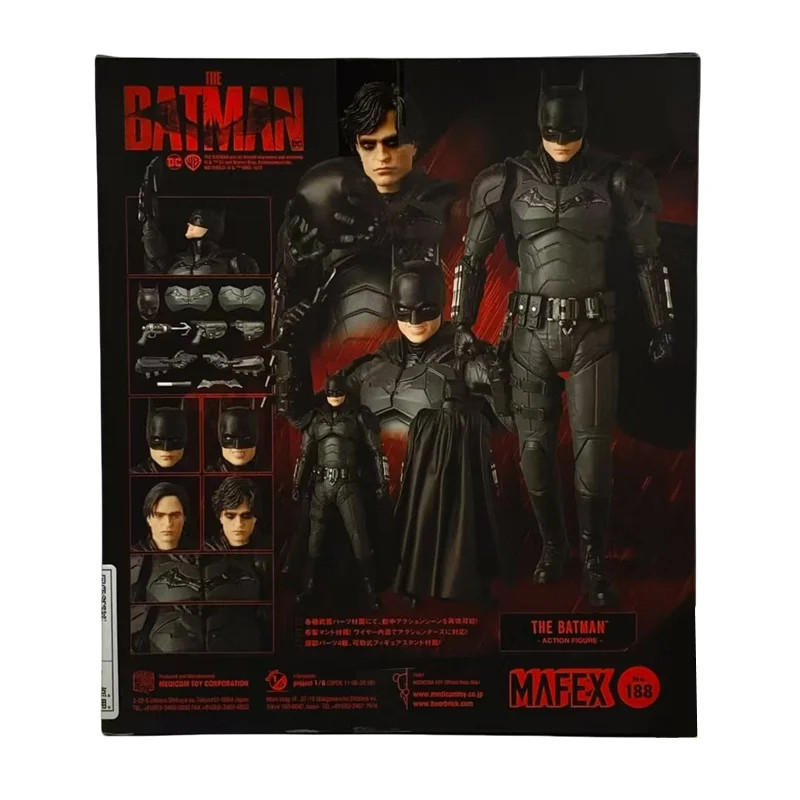 ของเล่น DC Batman MAFIX no. 188 Robert Pattinson Movie Edition ตุ๊กตา 6 ...