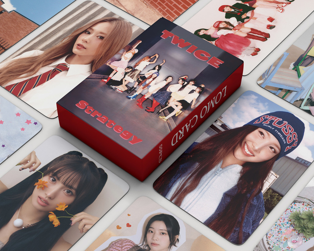 Txt Photocards 55-Piece TWICE K-POP Photocard Set - Includes All