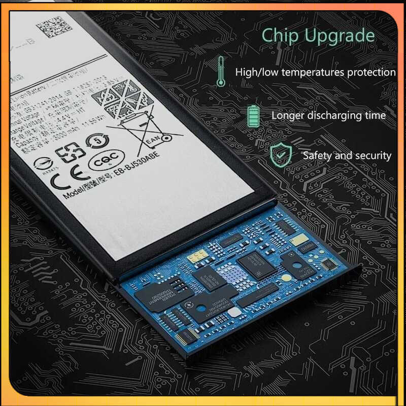 Batterie D'origine EB-BA520ABE Pour Samsung Galaxy A5 2017 (A520F), Galaxy J5 2017 (J530F) Avec Chiffon De Nettoyage Shlok