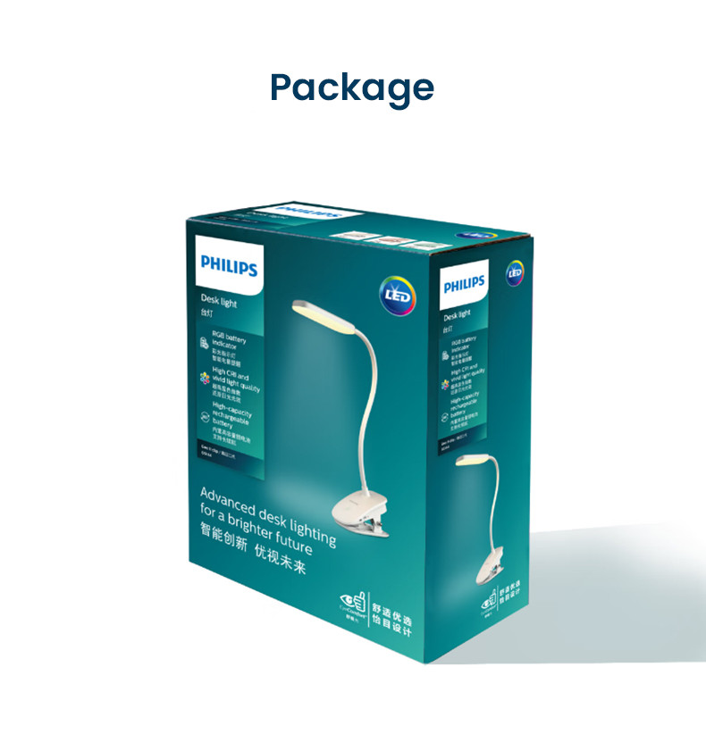 Philips Clip Lamp 1800mAh แบตเตอรี่ลิเธียมไอออน | Shopee Thailand