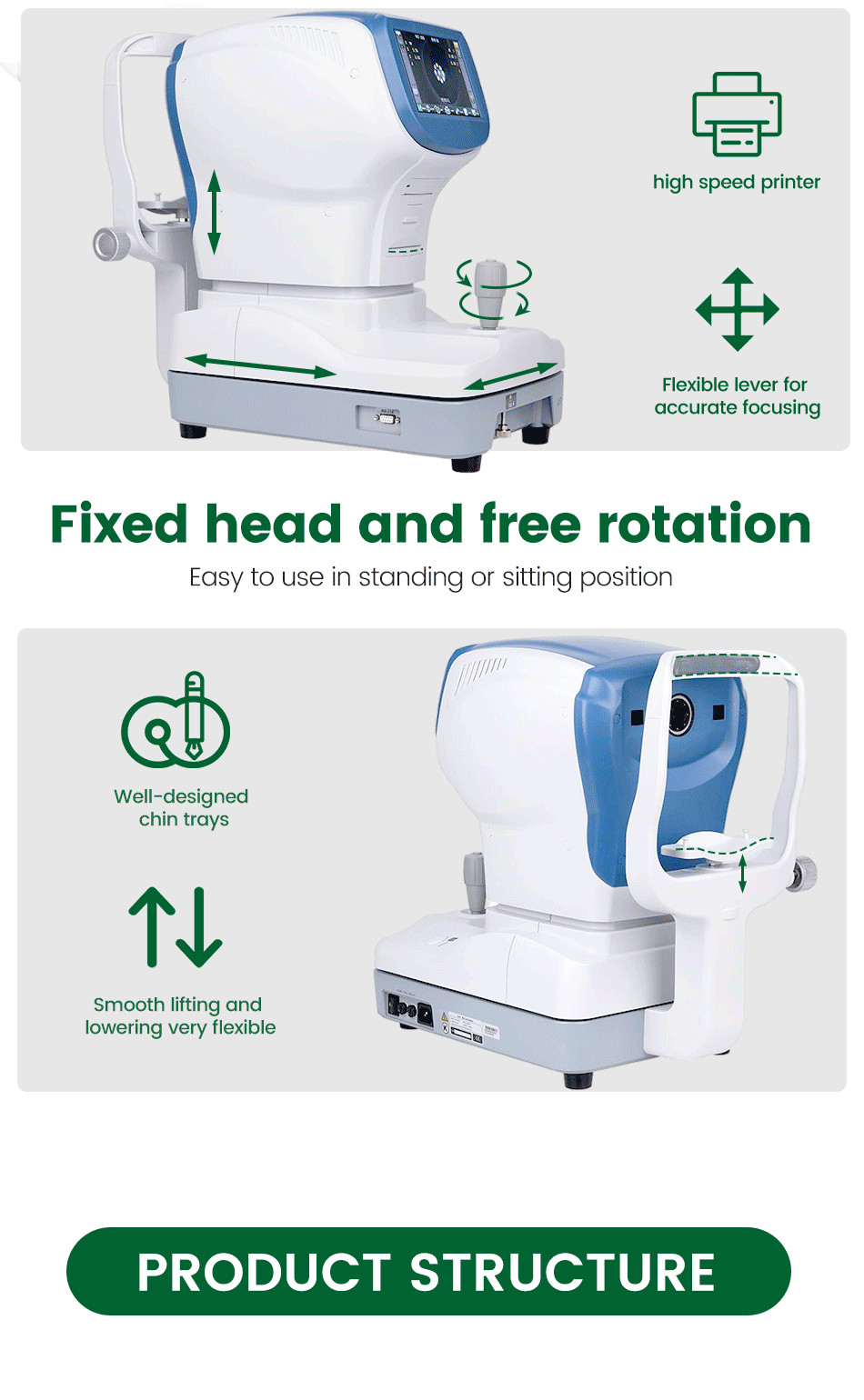 จัดส่งฟรี 2024 รุ่นใหม่ Ophthalmic Instrument Auto Refractometer ...