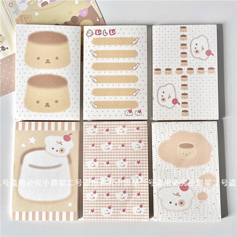 Original Pudding Bear Simple Note Pad Ins สไตล์ฉีกขาดได้บันทึกนักเรียน ...