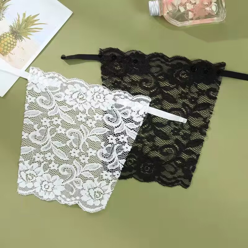 ผู้หญิงเชียร์ตาข่าย Plunge Protector ลูกไม้ Neckline Modesty ใส่เพื่อ ...