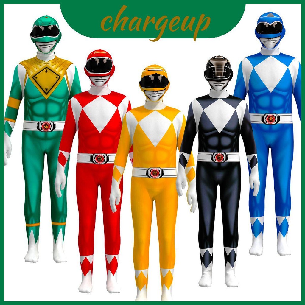 ชุดคอสเพลย์ Ranger สำหรับเด็กและผู้ใหญ่ รวมถึง jumpsuit และหน้ากากตัว ...