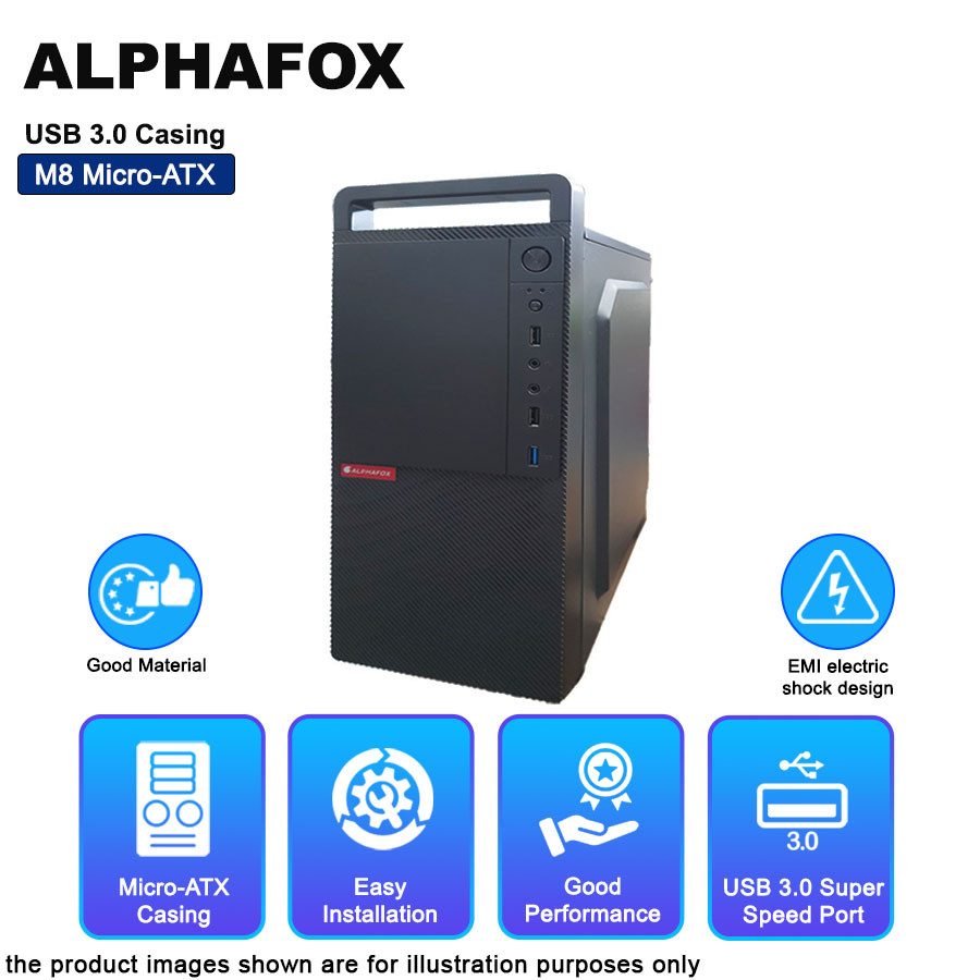 Alphafox M8 Micro-ATX USB 3.0 Casing | Shopee Thailand
