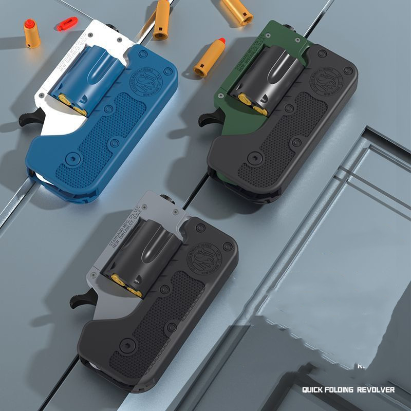 Ghost Folding Revolver Soft Bullet คว้าของเล่นเปลือกซ้ำ | Shopee Thailand