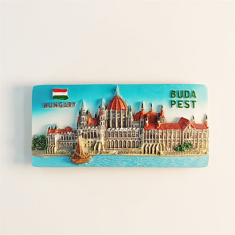 Budapest Hungary Travel Art Vintage Ceramic Ornament