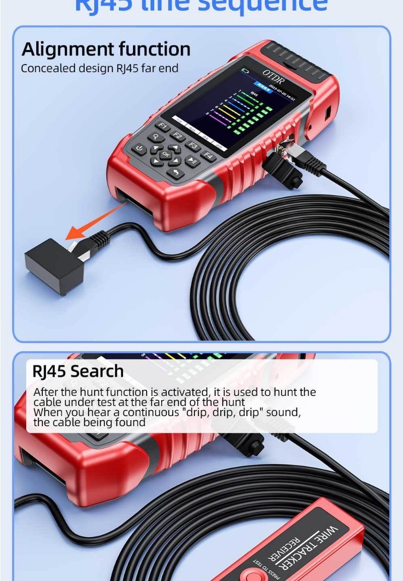 ยี่ห้อใหม่ OTDR เครื่องทดสอบไฟเบอร์ Optical Time Domain Reflectometer ...