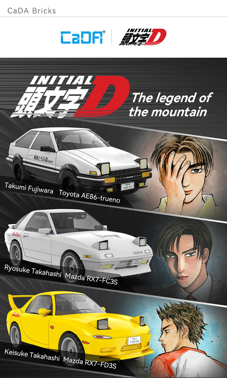 Cada 1:35 ฤดูใบไม้ร่วงที่มีชื่อเสียง Mountain D ตัวอักษร Racing ...