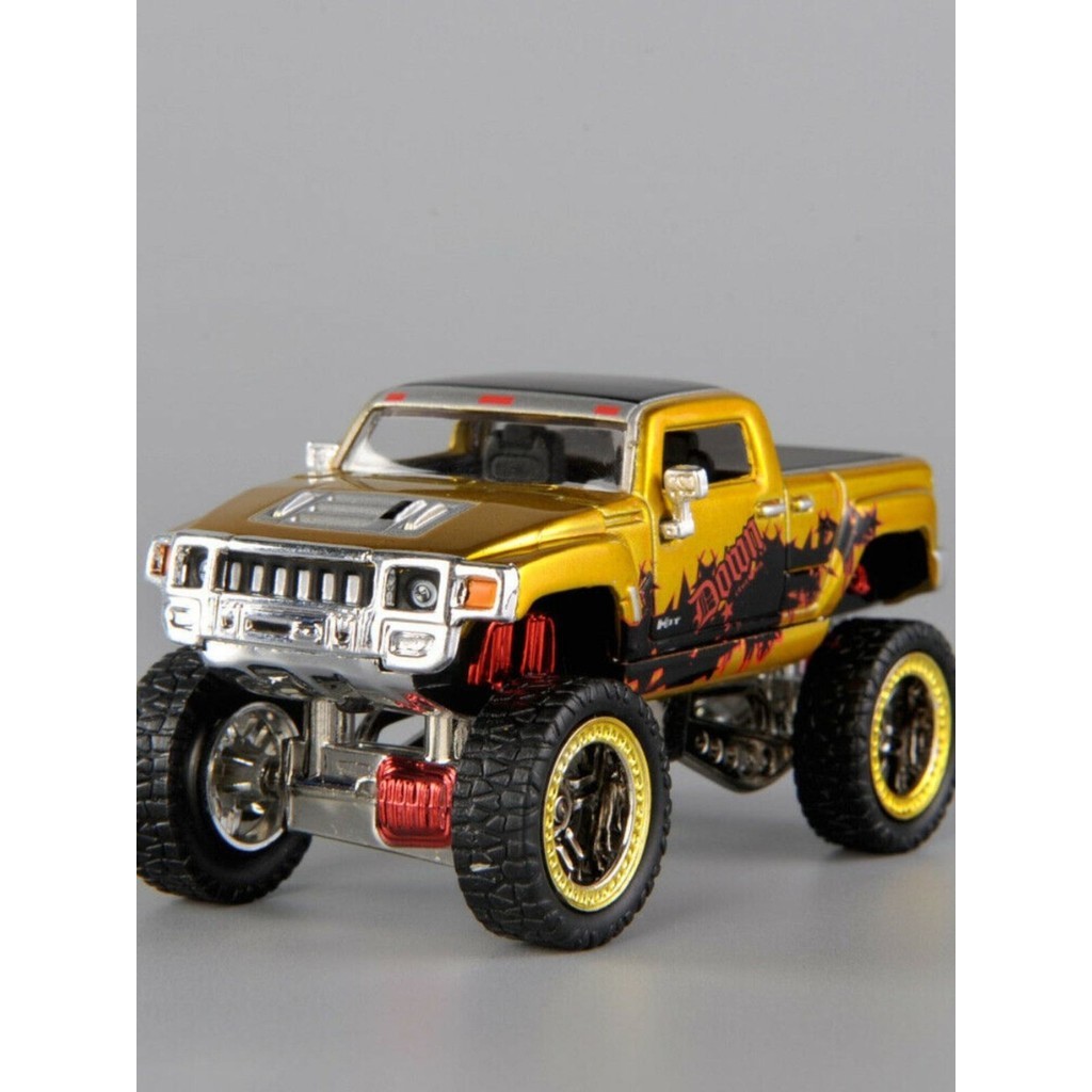 การค้าต่างประเทศรถโลหะผสม 1/64 Hummer H2 Hummer ล้อใหญ่รถออฟโรดของเล่น ...