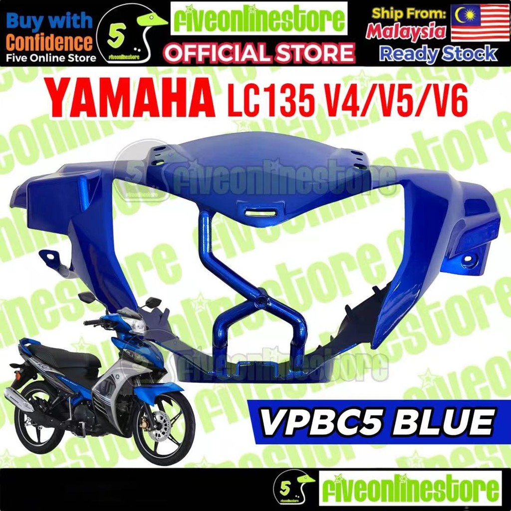 Yamaha LC135 V4 ฝาครอบมือจับด้านหน้าฝาครอบด้านบน LC 135 (V4/V5/V6 ...