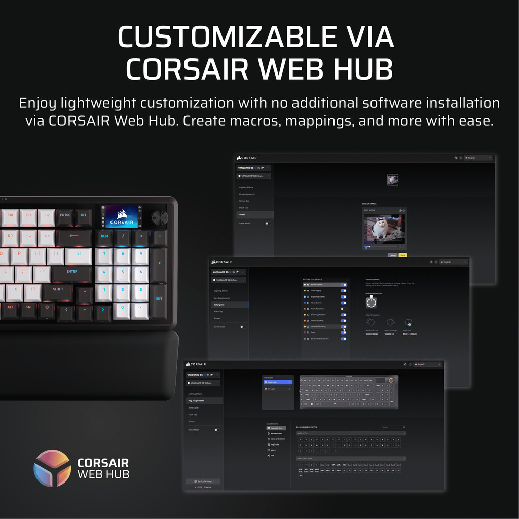 CORSAIR GAMING VANGUARD 96 MLX Keyboard [US][MLX PULSE] [MLX QUANTUM ...