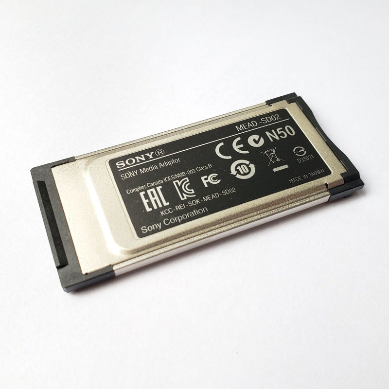อะแดปเตอร์การ์ด SONY SD02 สำหรับ SxS Memory Card สำหรับกล้องวิดีโอ Z280 ...
