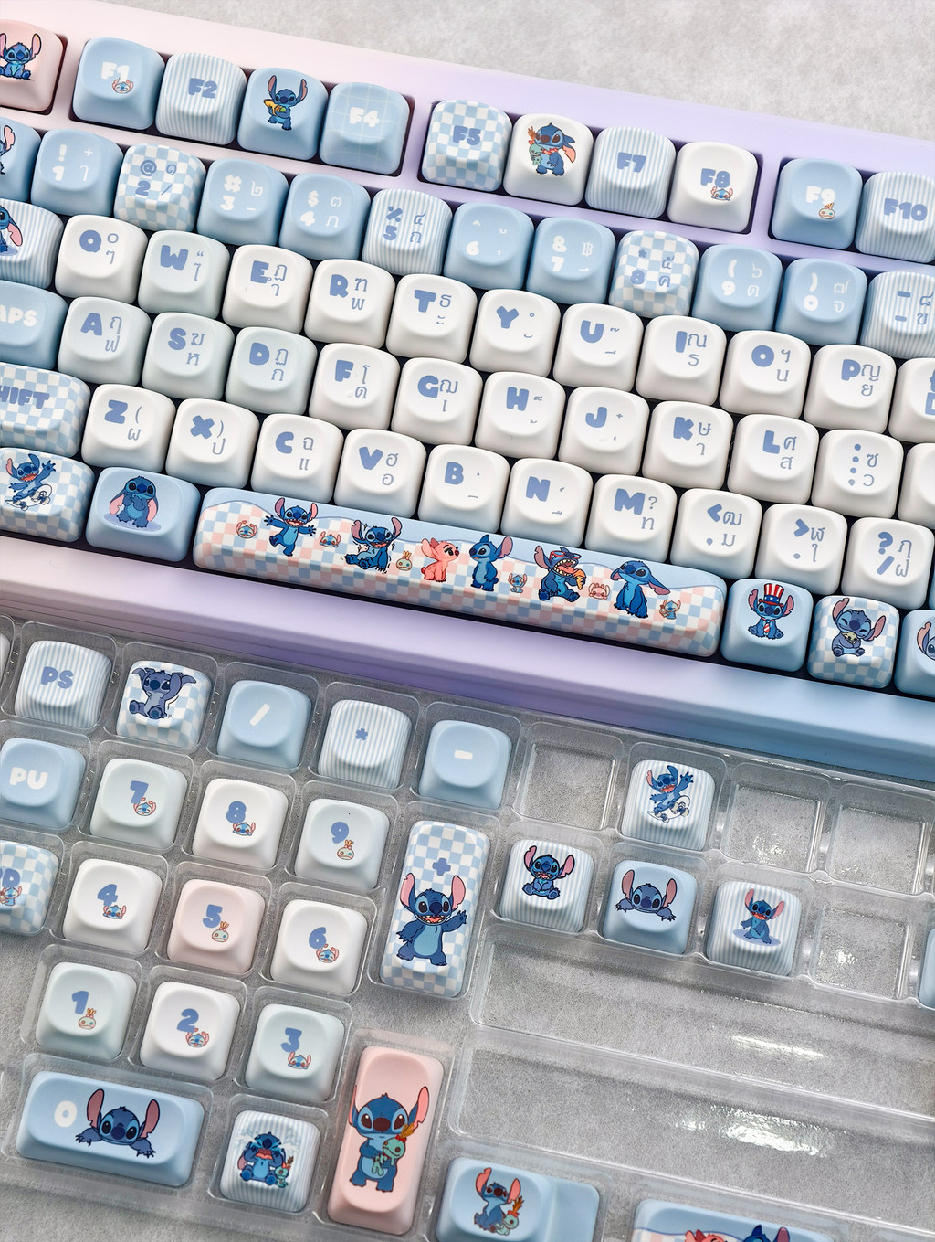【ไทย Keycap】MAIMOOO Stitch Keycap 120 คีย์ MOA โปรไฟล์ PBT ไทย Dye ...