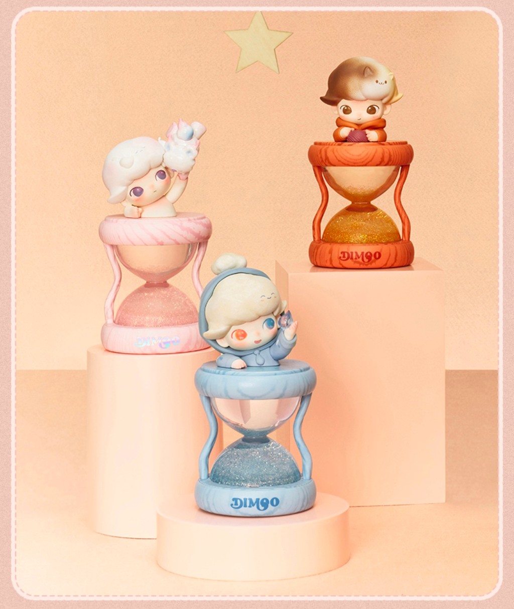 P POPMART DIMOO Limited Time Series-Luminous Hourglass Crystal Ball ...