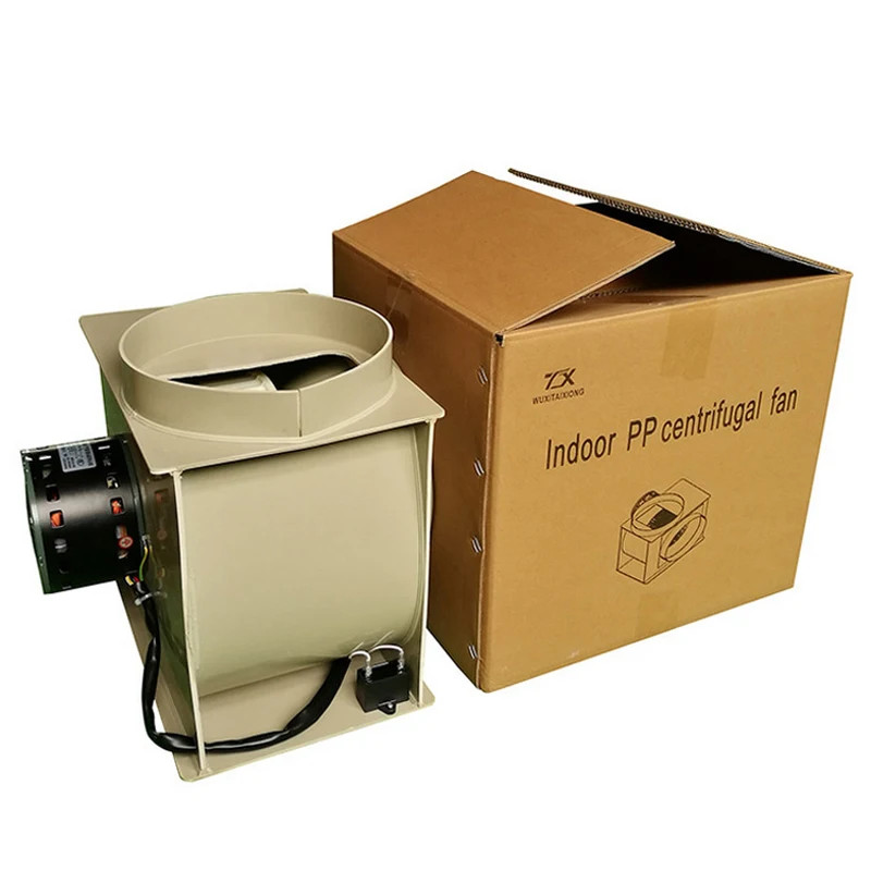 Laboratory indoor PP anti-corrosion plastic centrifugal fan large air ...