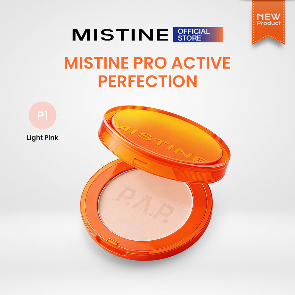 Mistine Pro Active Perfection UV Foundation Powder 8g #P1 Light Pink ...