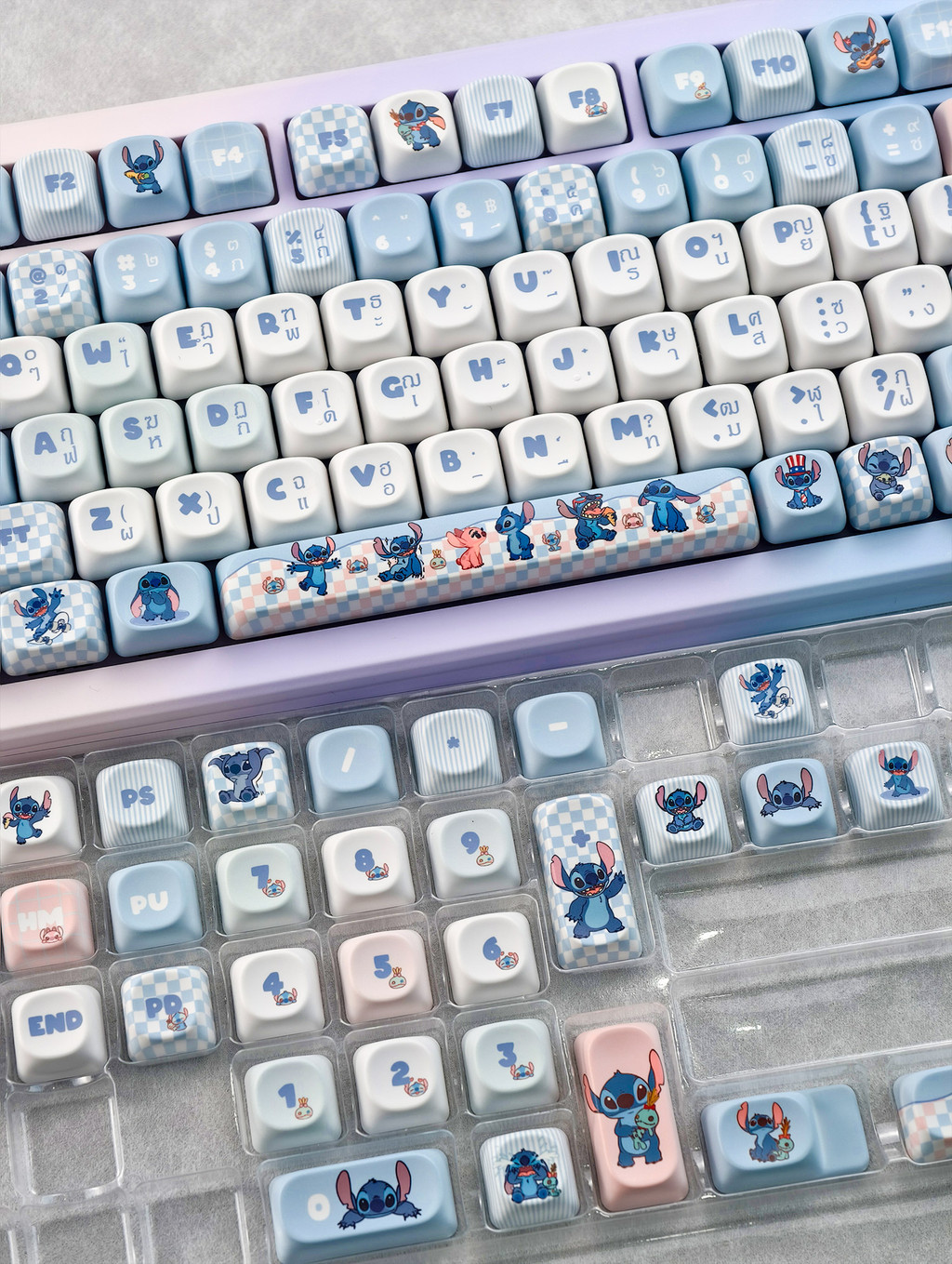 【ไทย Keycap】MAIMOOO Stitch Keycap 120 คีย์ MOA โปรไฟล์ PBT ไทย Dye ...
