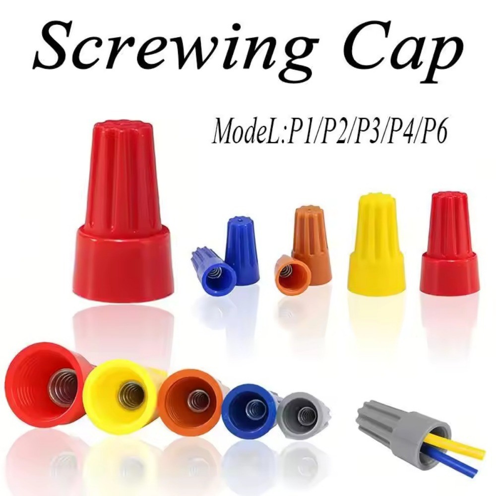 50pcs Fast Wire Connector P1 P2 P3 P4 P6 ไฟฟ้าฉนวน Twist Crimp Terminal ...