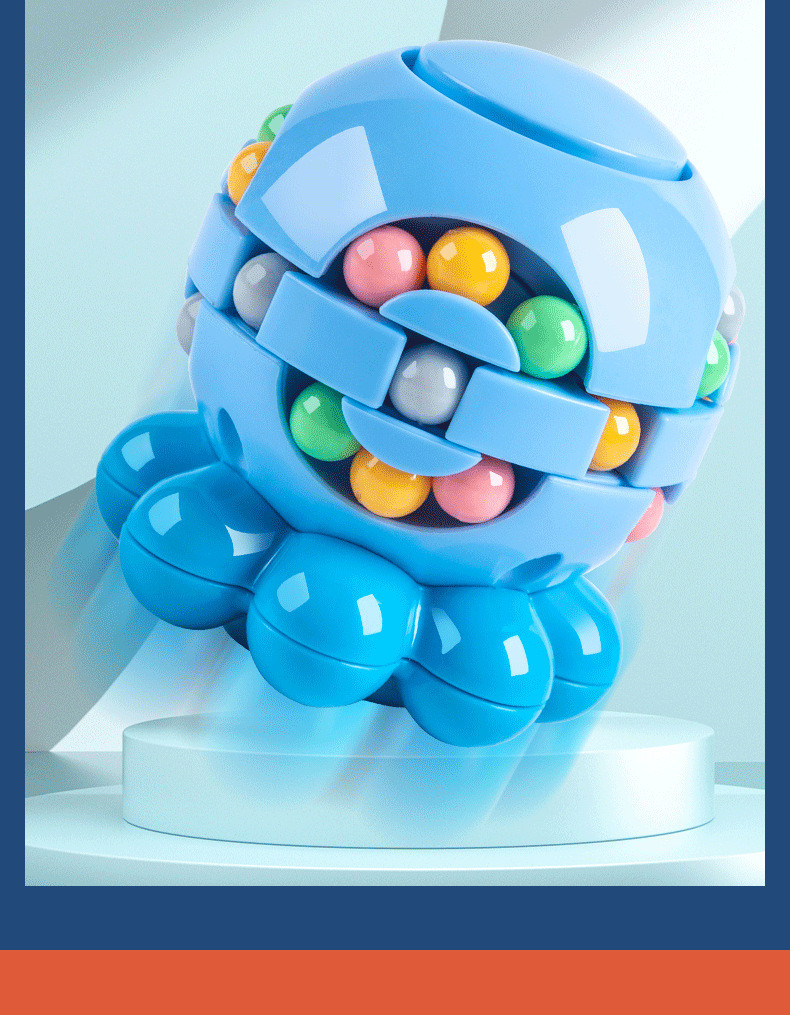 Octopus Decompression Toy Magic Bean อเนกประสงค์ Magic Cube เด็ก 3D ...