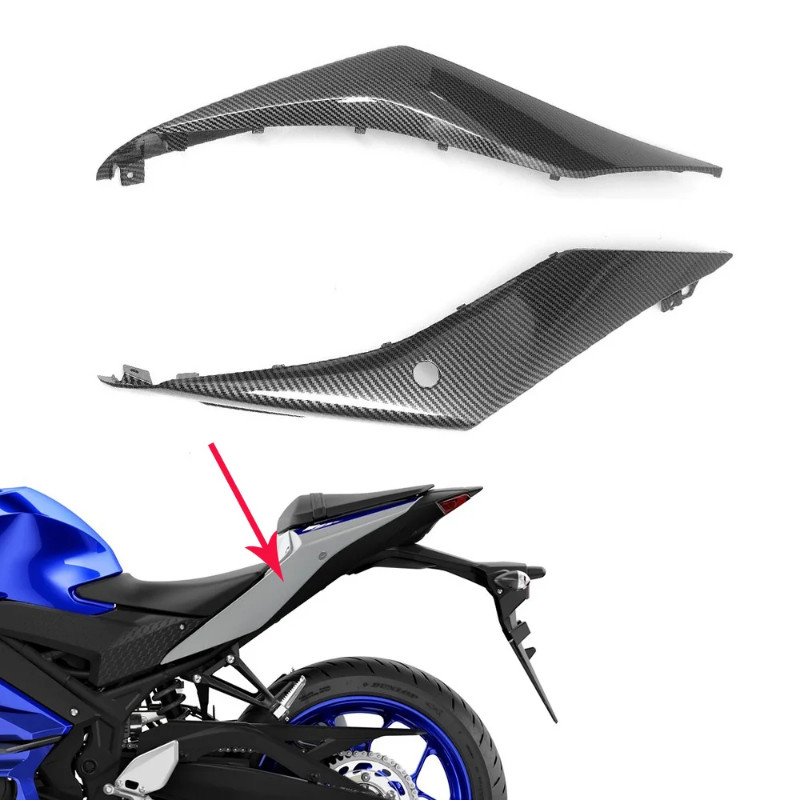For YAMAHA YZF R3 YZF-R3 2014-2021 Hydro Dipped Carbon Fiber Finish ...