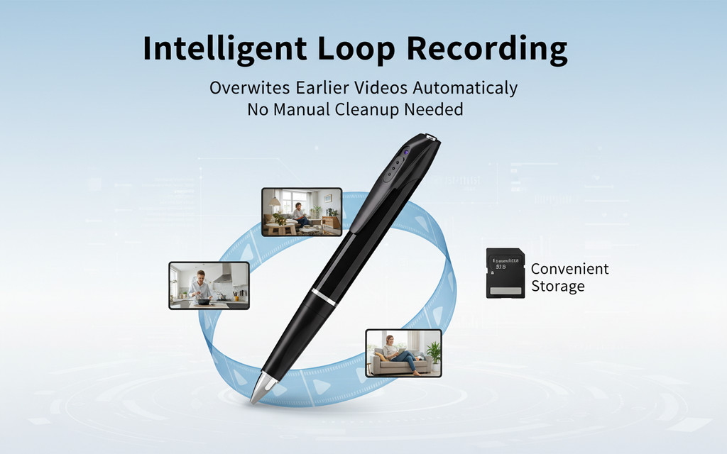 Pen Camera 2-in-1 Writing & Video Recording, 1080P FHD Short Focal ...