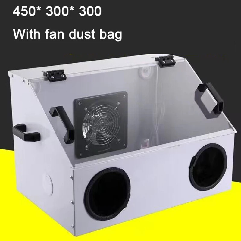 Polishing Dust Proof Cover Dust Box Metal Dental Grinding Polishing Box ...
