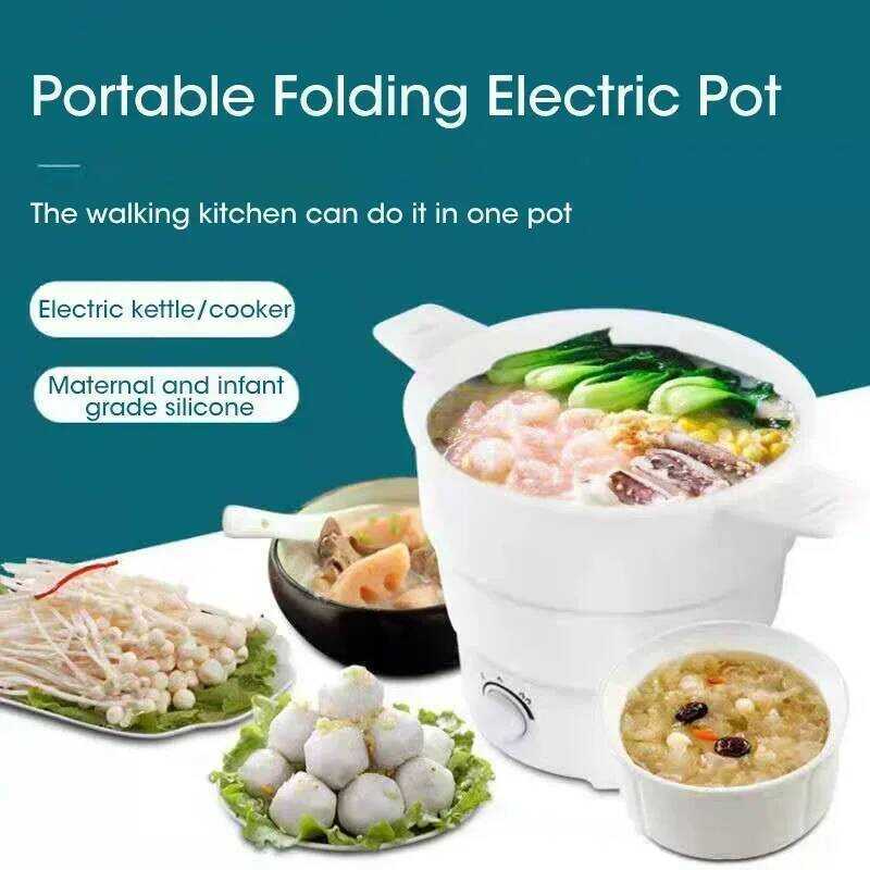 C Mini Foldable Electric Cooker 110V 220V Multifunction Hot Pot Food ...