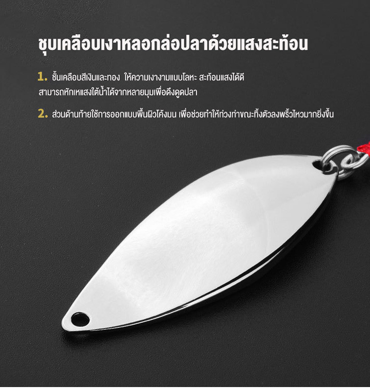 SYLPH เหยื่อปลอม เหยือตกปลา Metal Spoon Lure sebarau อุปกรณ์ตกปลา ...