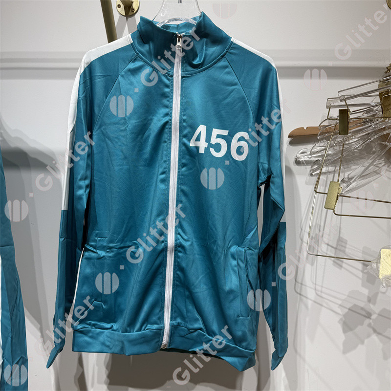 Squid Game For Men Adult Costume-456 Number BlueTracksuit for Boy ...