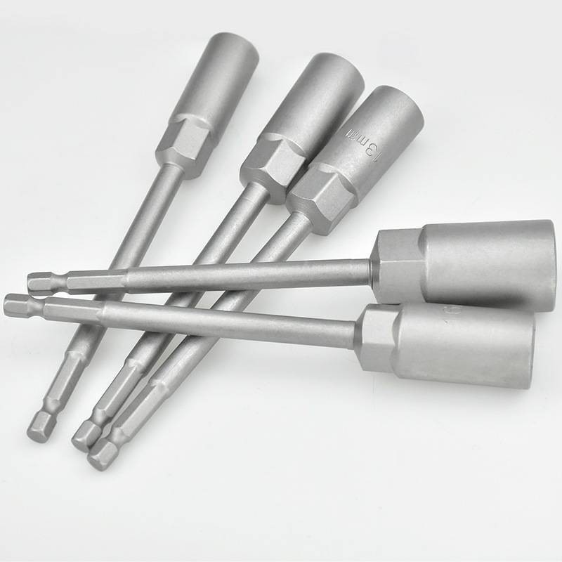 5 PC 8-14 มม.ยาวไฟฟ้าเจาะ SOCKET HEAD Bolt NUT DRIVER Bit Impact เจาะ ...