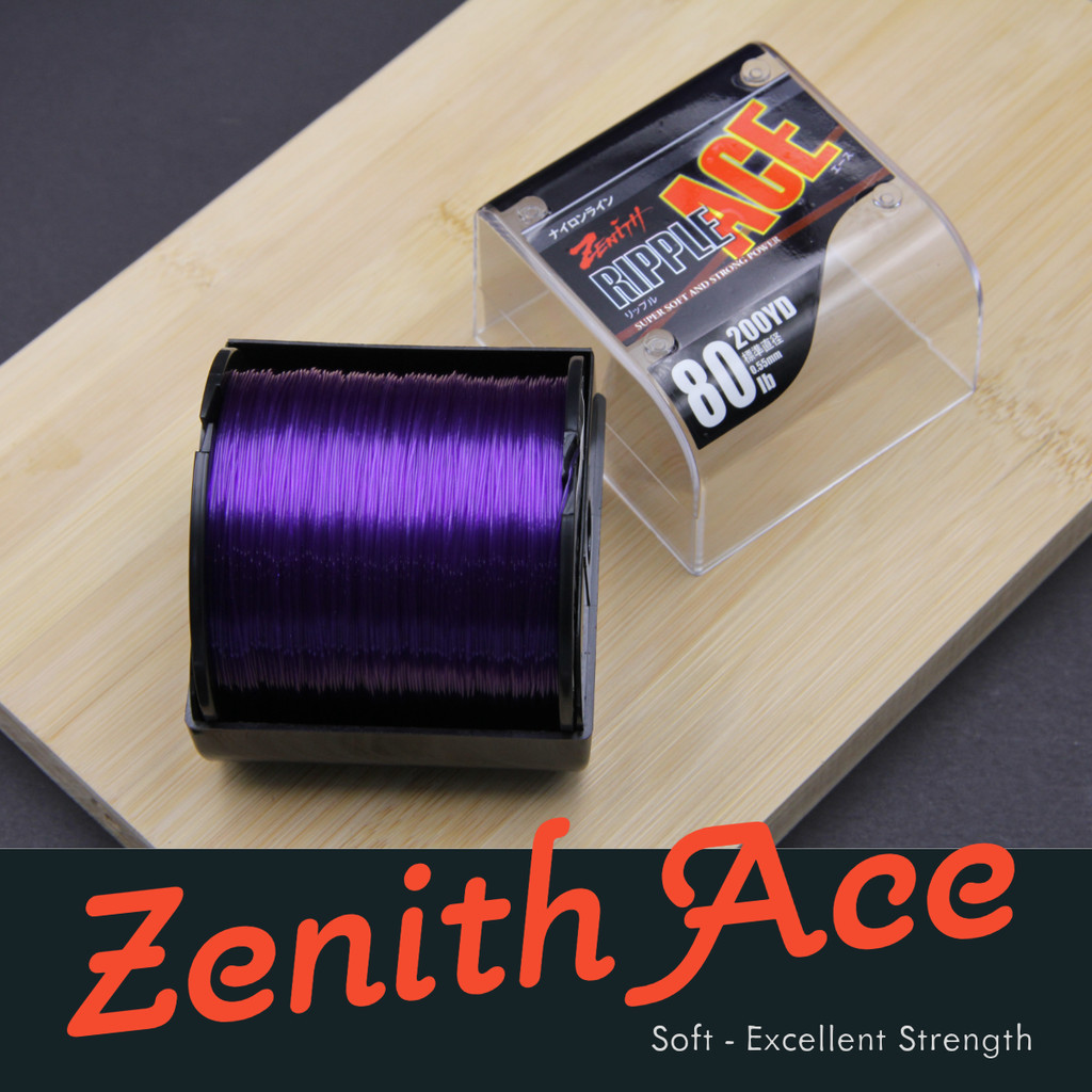 ZENITH RIPPLE ACE Fishing ROPE สายตกปลาไนลอน สีม่วงแข็งแรง สายตกปลา ...