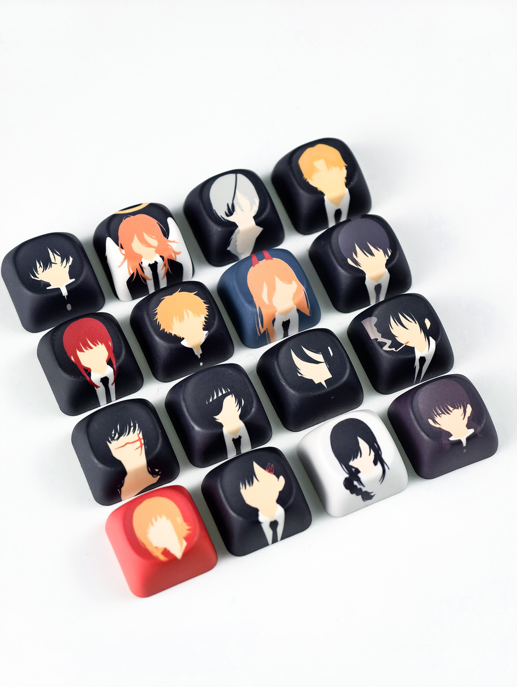 MAIMOOO Chainsaw Man Keycap MOA/Cherry Profile 16pcs PBT Mechanical ...