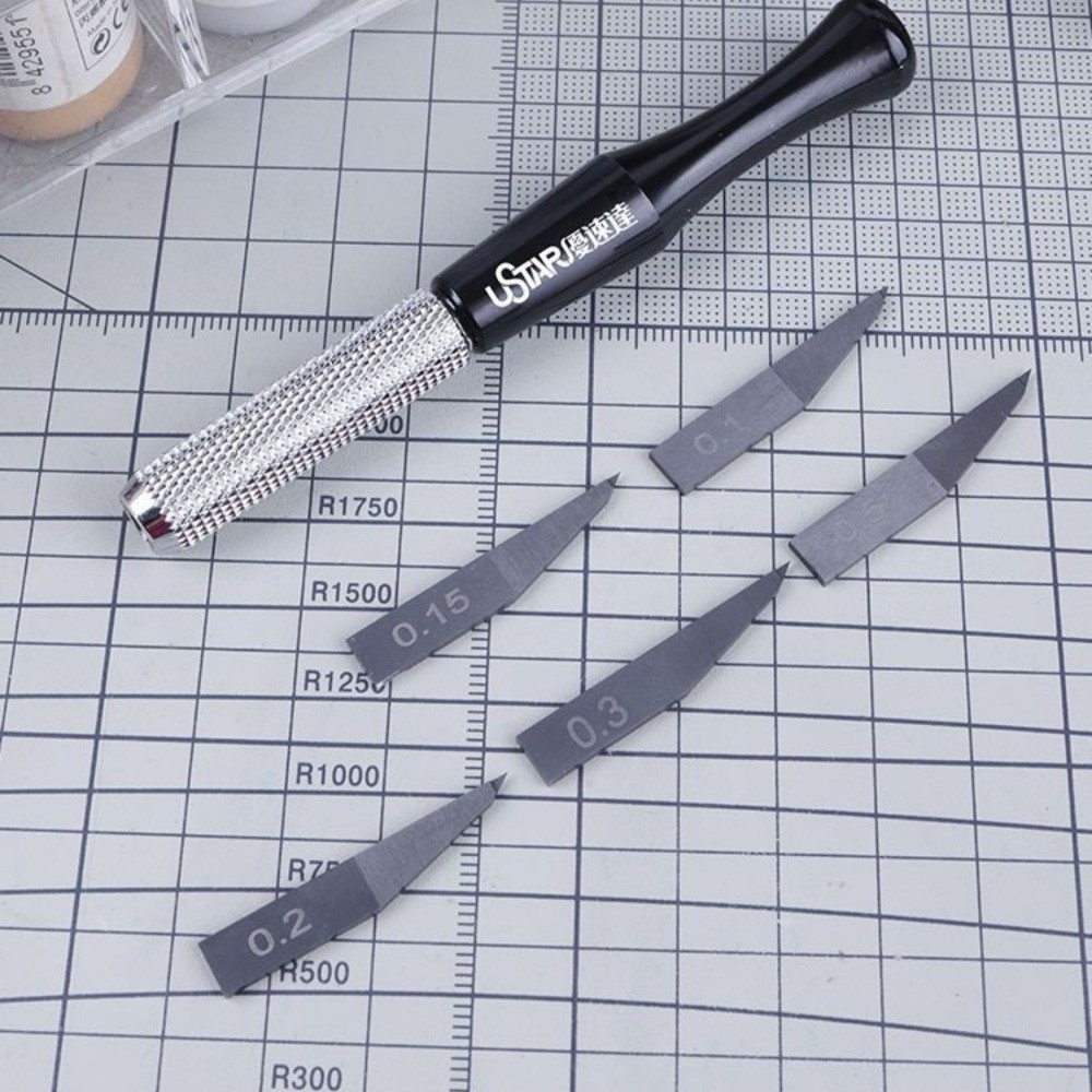 Ustar UA-90506 ~ 905510 เหล็กความแข็ง Sciber เครื่องหมายมีดรุ่นอาคารทํา ...