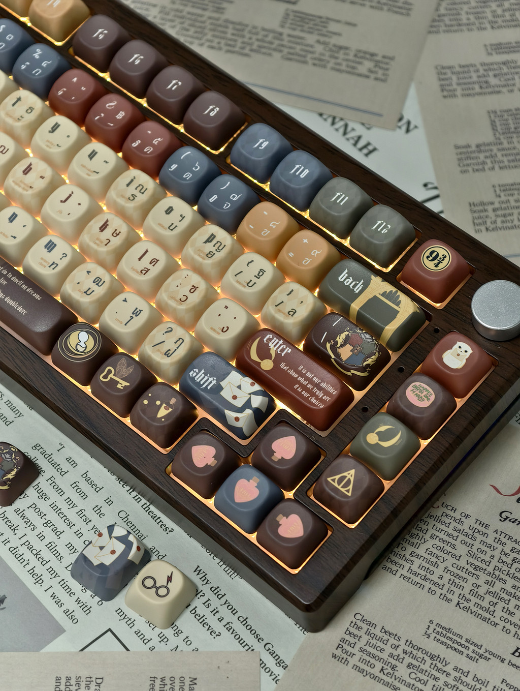 Harry Potter Thai Keycaps MOA/Cherry Profile PBT 125 คีย์ Wooting Aula ...