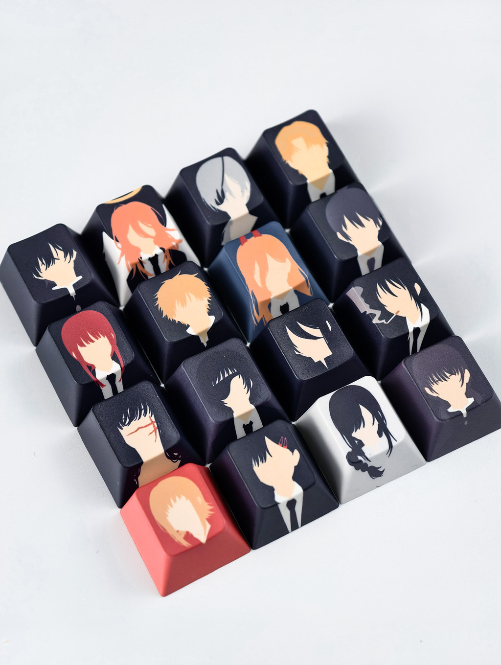 MAIMOOO Chainsaw Man Keycap MOA/Cherry Profile 16pcs PBT Mechanical ...
