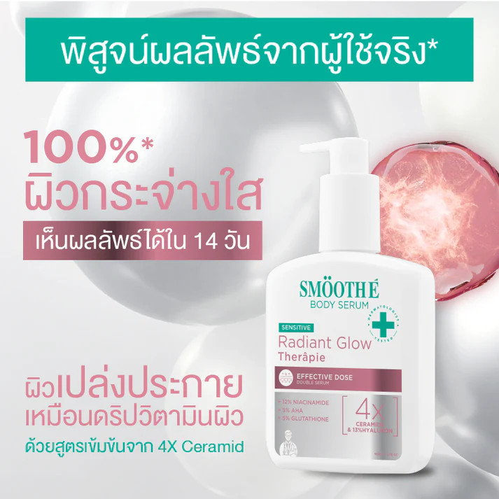 [New] Smooth E Clinical Dose Body Serum 180 ml. โลชั่นเซรั่ม 3 สูตร ...