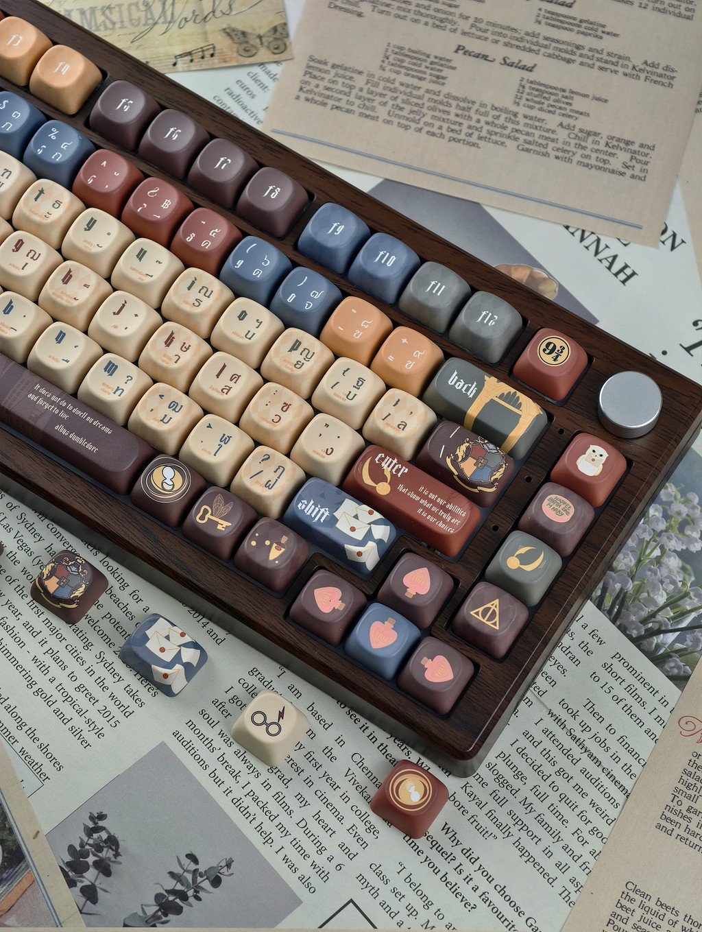 Harry Potter Thai Keycaps MOA/Cherry Profile PBT 125 คีย์ Wooting Aula ...