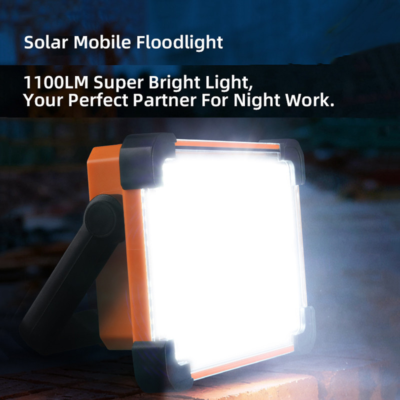 SUPERFIRE FS19-A ไฟฉุกเฉินพลังงานแสงอาทิตย์ 20W สามารถชาร์จไฟได้ LED ไฟ ...