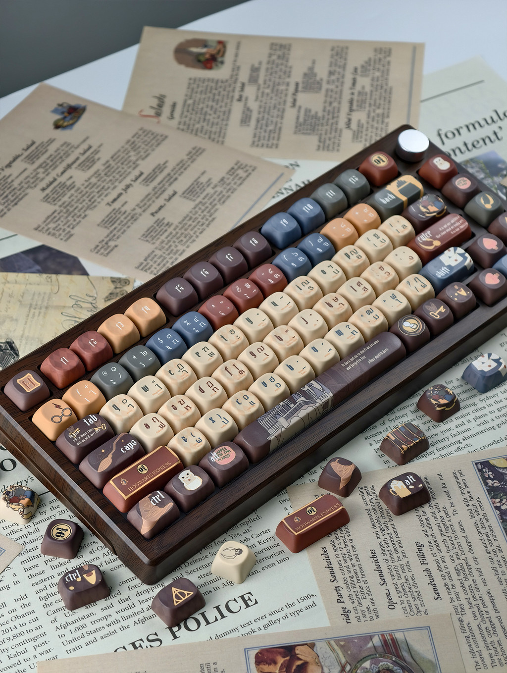 Harry Potter Thai Keycaps MOA/Cherry Profile PBT 125 คีย์ Wooting Aula ...