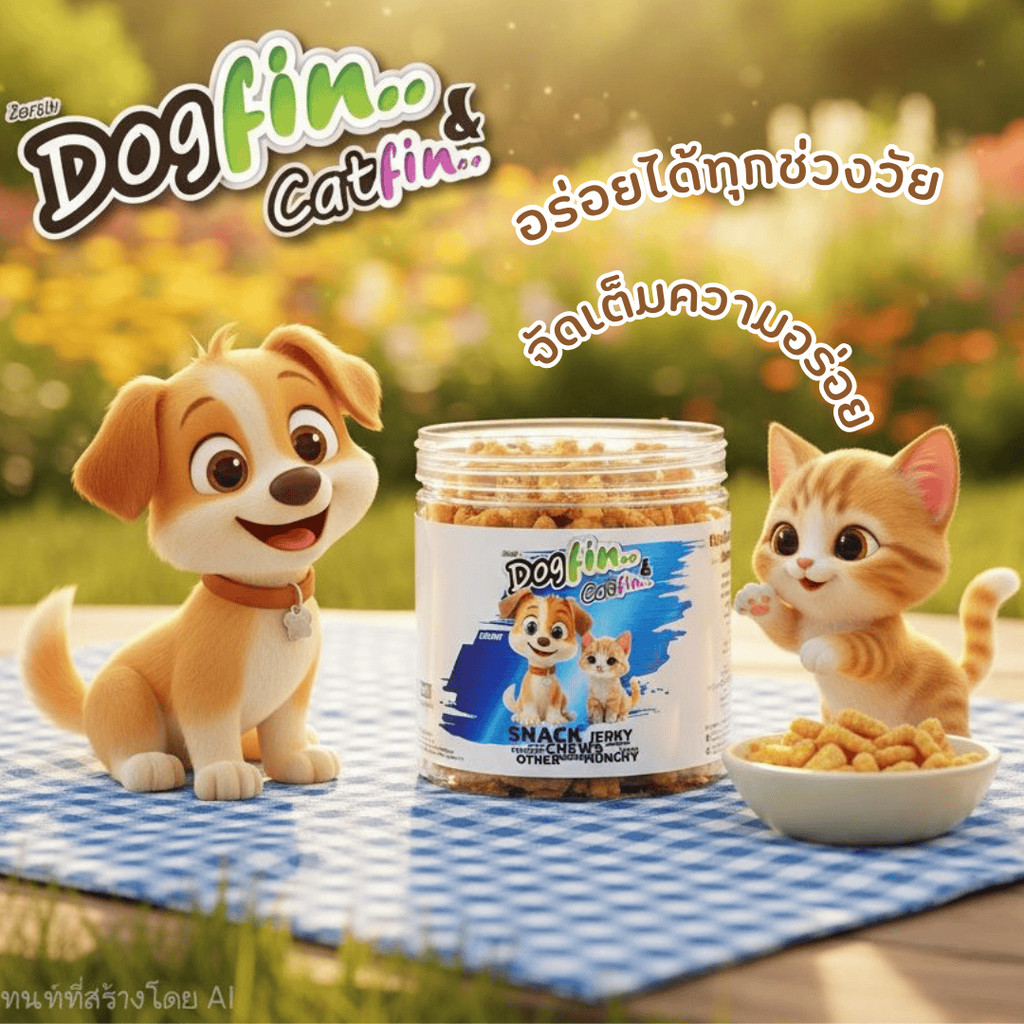 [สินค้าสั่งผลิต] Dogfin ขนมฟรีซดราย (Freeze Dried) แบบกระปุกกลม สำหรับ ...