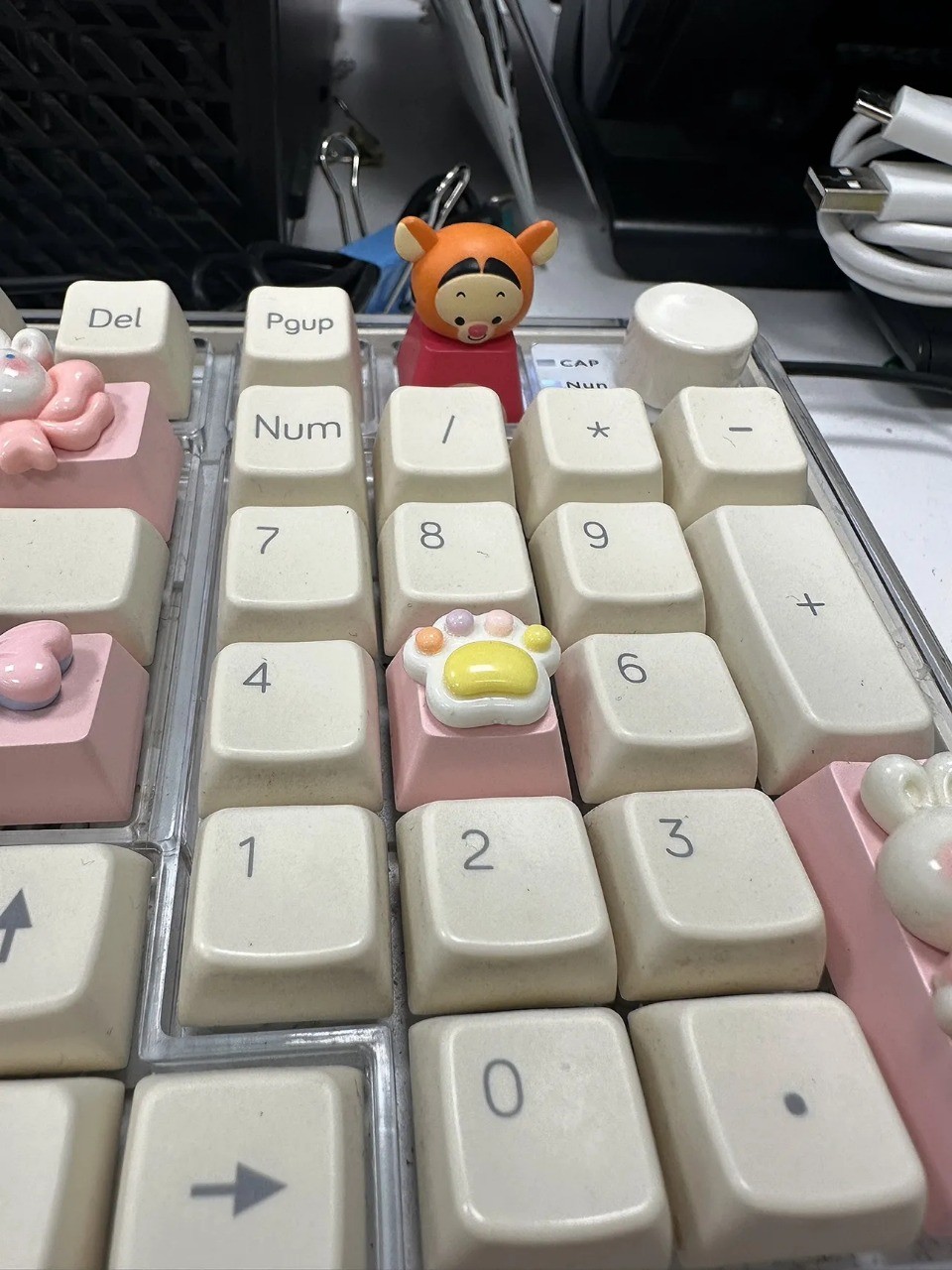 Disney Keycap Blind Box Keycaps น่ารัก 3D Creative MX Switch ...